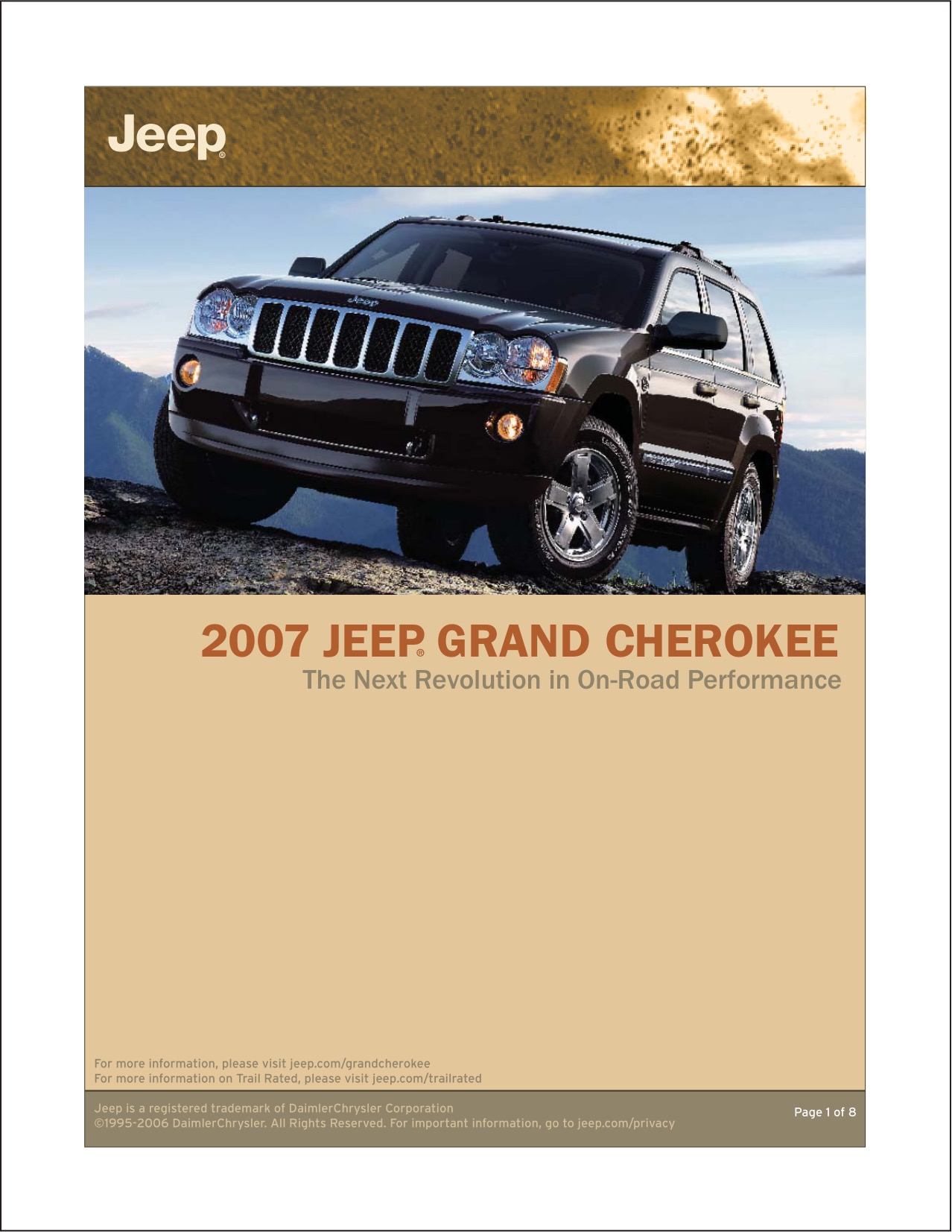 2007 Jeep Grand Cherokee Brochure Page 6